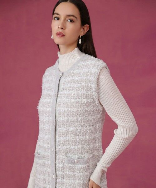 ANAYI / アナイ ミニ丈・ひざ丈ワンピース | モールツイードワンピース | 詳細2