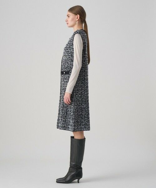 ANAYI / アナイ ミニ丈・ひざ丈ワンピース | モールツイードワンピース | 詳細11