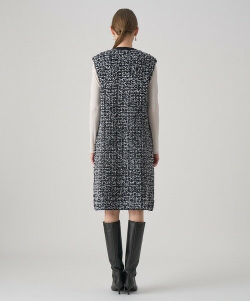 ANAYI / アナイ ミニ丈・ひざ丈ワンピース | モールツイードワンピース | 詳細12