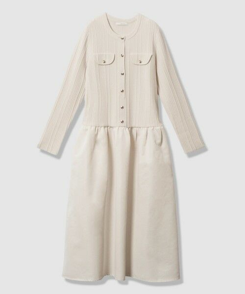 ANAYI / アナイ ミニ丈・ひざ丈ワンピース | グログランコンビベルト付き ワンピース | 詳細9