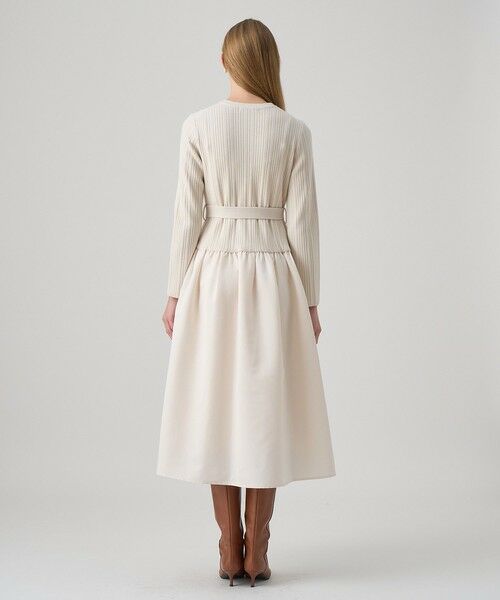 ANAYI / アナイ ミニ丈・ひざ丈ワンピース | グログランコンビベルト付き ワンピース | 詳細3