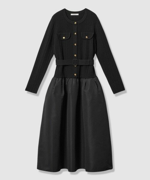 ANAYI / アナイ ミニ丈・ひざ丈ワンピース | グログランコンビベルト付き ワンピース | 詳細19