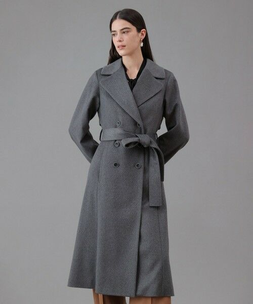 ANAYI / アナイ トレンチコート | カシミヤドレストレンチコート(grey (92))
