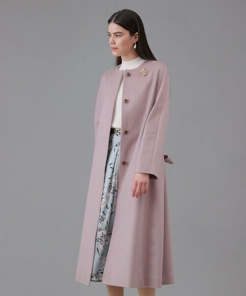 ANAYI / アナイ トレンチコート | カシミヤベルト付きクルーコート | 詳細1