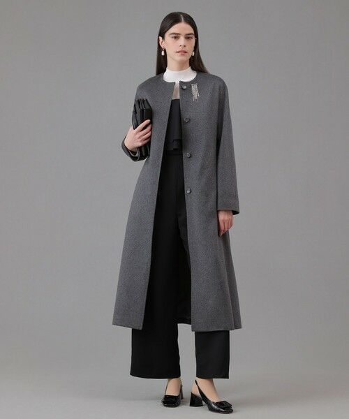ANAYI / アナイ トレンチコート | カシミヤベルト付きクルーコート | 詳細11