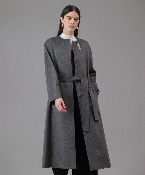 ANAYI / アナイ トレンチコート | カシミヤベルト付きクルーコート | 詳細9