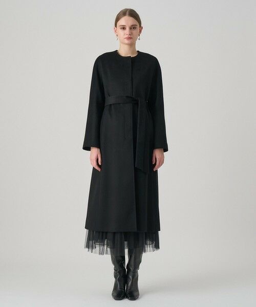 ANAYI / アナイ トレンチコート | カシミヤベルト付きクルーコート | 詳細16