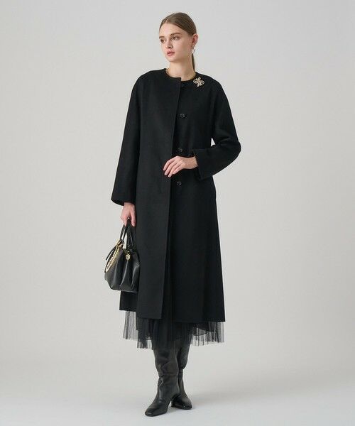 ANAYI / アナイ トレンチコート | カシミヤベルト付きクルーコート | 詳細21