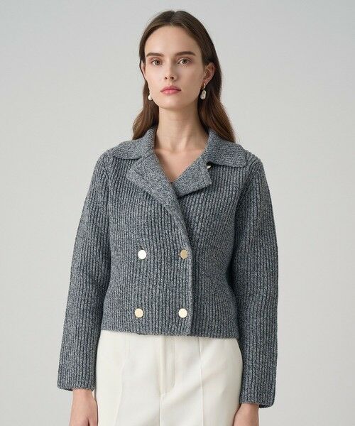 ANAYI / アナイ カーディガン・ボレロ | カラーミックスボクシージャケットカーディガン | 詳細15