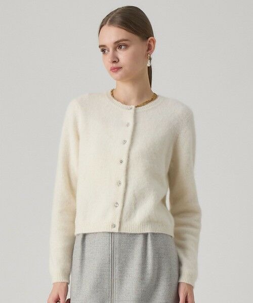 ANAYI / アナイ カーディガン・ボレロ | フラッフィアソート釦カーディガン(off white (02))