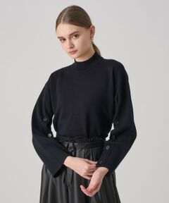 ANAYI / アナイ ニット・セーター | メリノウール釦スリーブ プルオーバー