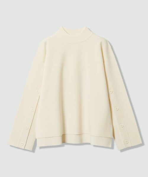 ANAYI / アナイ ニット・セーター | メリノウール釦スリーブ プルオーバー | 詳細5