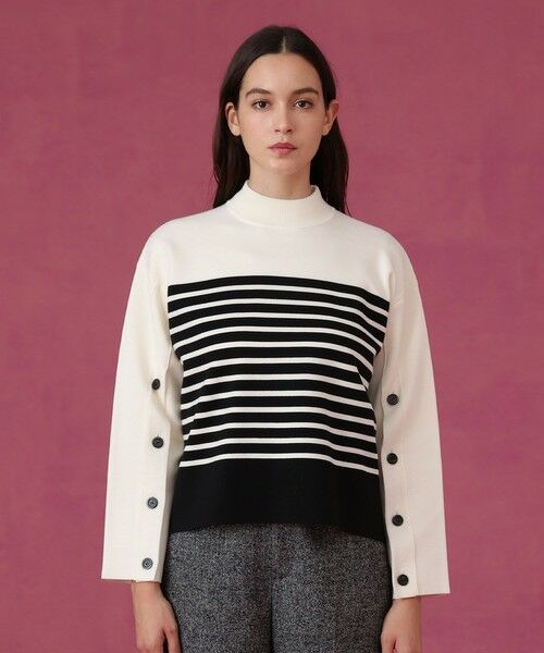 ANAYI / アナイ ニット・セーター | メリノウール釦スリーブ プルオーバー | 詳細9