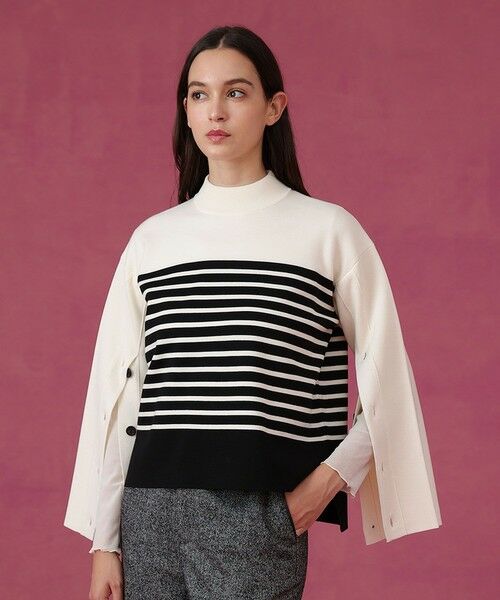 ANAYI / アナイ ニット・セーター | メリノウール釦スリーブ プルオーバー | 詳細13