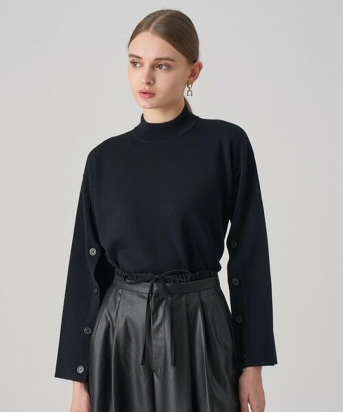 ANAYI / アナイ ニット・セーター | メリノウール釦スリーブ プルオーバー | 詳細23