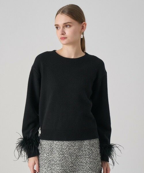 ANAYI / アナイ ニット・セーター | フェザーバングル プルオーバー(black (95))