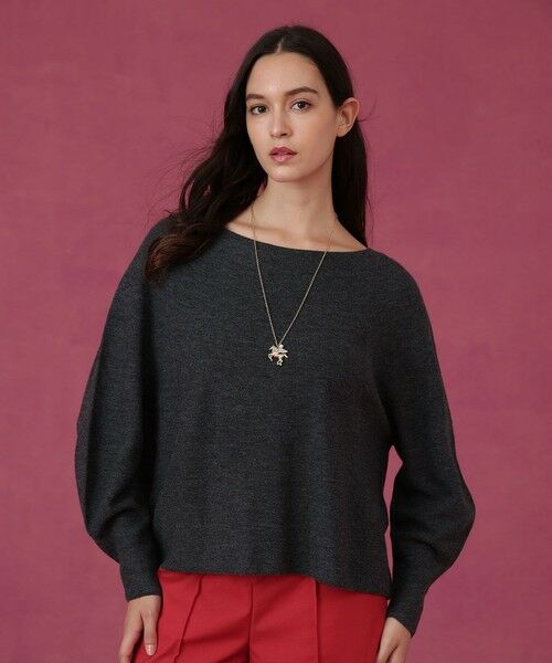 ANAYI / アナイ ニット・セーター | エアーウールガーター プルオーバー(charcoal grey (94))