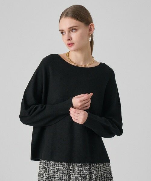 ANAYI / アナイ ニット・セーター | エアーウールガーター プルオーバー(black (95))