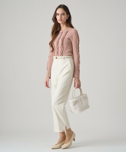 ANAYI / アナイ ニット・セーター | ウェービーフリルリブ プルオーバー | 詳細10