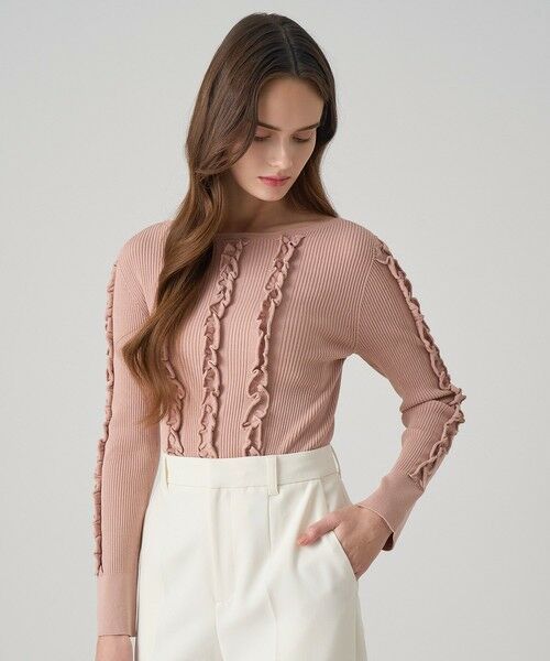 ANAYI / アナイ ニット・セーター | ウェービーフリルリブ プルオーバー | 詳細3