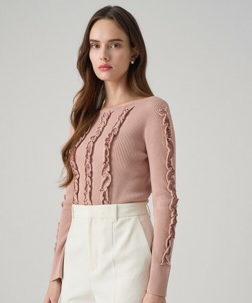 ANAYI / アナイ ニット・セーター | ウェービーフリルリブ プルオーバー | 詳細4