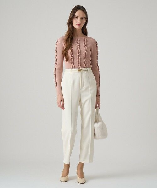 ANAYI / アナイ ニット・セーター | ウェービーフリルリブ プルオーバー | 詳細5