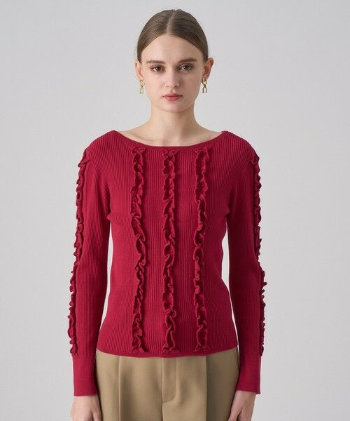 ANAYI / アナイ ニット・セーター | ウェービーフリルリブ プルオーバー | 詳細10