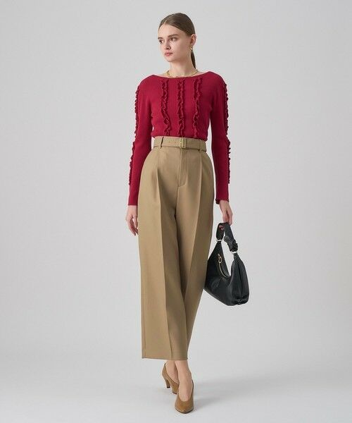 ANAYI / アナイ ニット・セーター | ウェービーフリルリブ プルオーバー | 詳細14