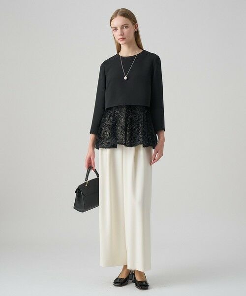 ANAYI / アナイ チノ・ワークパンツ | 【セットアップ対応商品】ダブルクロスタックワイドパンツ | 詳細10