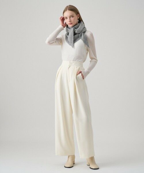 ANAYI / アナイ チノ・ワークパンツ | 【セットアップ対応商品】ダブルクロスタックワイドパンツ | 詳細12