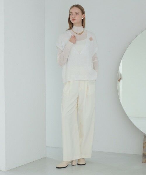 ANAYI / アナイ チノ・ワークパンツ | 【セットアップ対応商品】ダブルクロスタックワイドパンツ | 詳細7