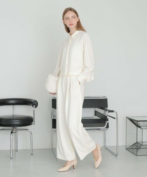 ANAYI / アナイ シャツ・ブラウス | 【セットアップ対応商品】ダブルクロスフリンジビジュー ブラウス | 詳細5