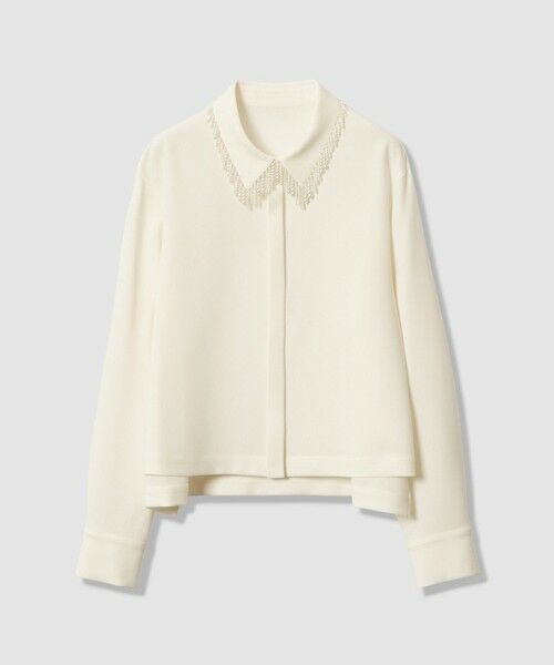 ANAYI / アナイ シャツ・ブラウス | 【セットアップ対応商品】ダブルクロスフリンジビジュー ブラウス | 詳細7