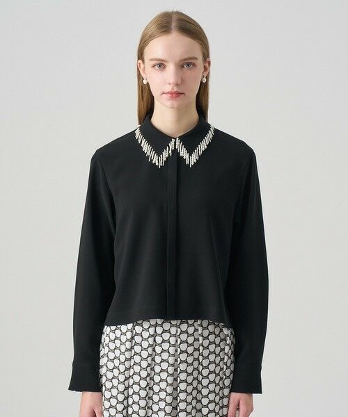 ANAYI / アナイ シャツ・ブラウス | 【セットアップ対応商品】ダブルクロスフリンジビジュー ブラウス | 詳細10