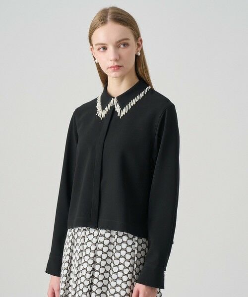 ANAYI / アナイ シャツ・ブラウス | 【セットアップ対応商品】ダブルクロスフリンジビジュー ブラウス | 詳細13