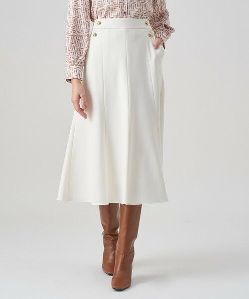 ANAYI / アナイ ロング・マキシ丈スカート | 裏起毛ツイルマーメイド スカート | 詳細1