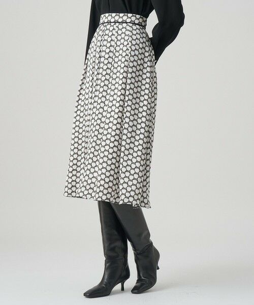 ANAYI / アナイ ミニ・ひざ丈スカート | 【セットアップ対応商品】メーレプリントタックフレア スカート | 詳細2