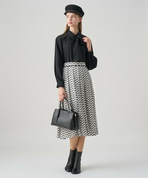 ANAYI / アナイ ミニ・ひざ丈スカート | 【セットアップ対応商品】メーレプリントタックフレア スカート | 詳細6