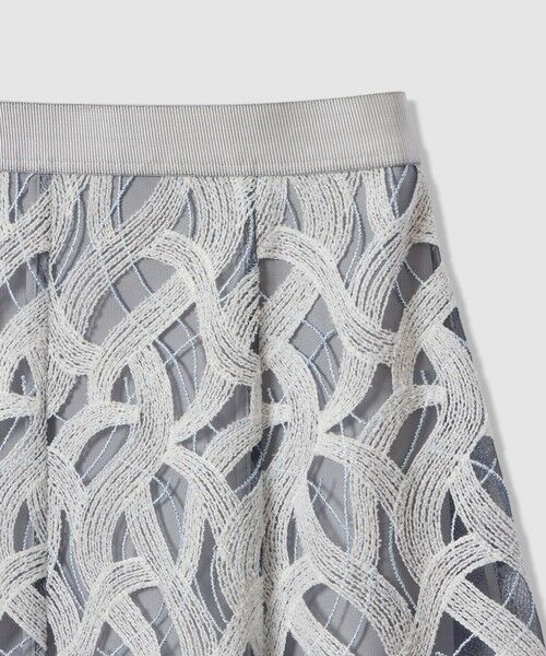 ANAYI / アナイ ミニ・ひざ丈スカート | カスカータチュール切り替えフレア スカート | 詳細13