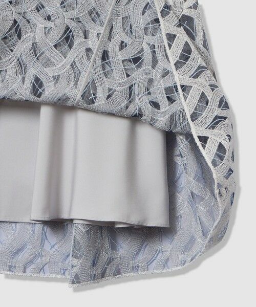 ANAYI / アナイ ミニ・ひざ丈スカート | カスカータチュール切り替えフレア スカート | 詳細16