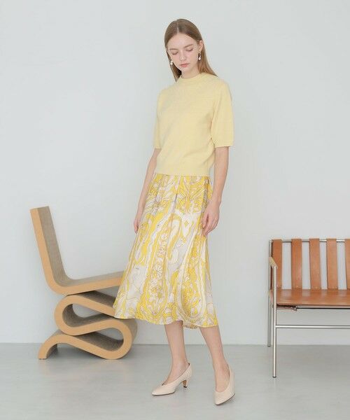 ANAYI / アナイ ロング・マキシ丈スカート | ペイズリープリントタック スカート | 詳細4