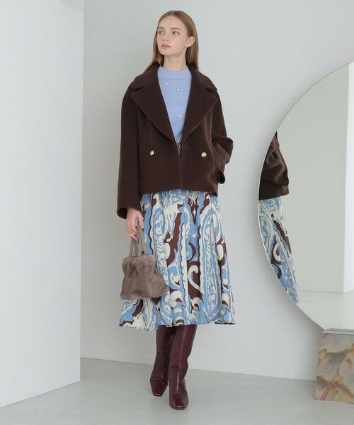 ANAYI / アナイ ロング・マキシ丈スカート | ペイズリープリントタック スカート | 詳細13