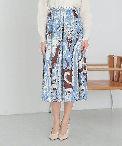 ANAYI / アナイ ロング・マキシ丈スカート | ペイズリープリントタック スカート | 詳細9
