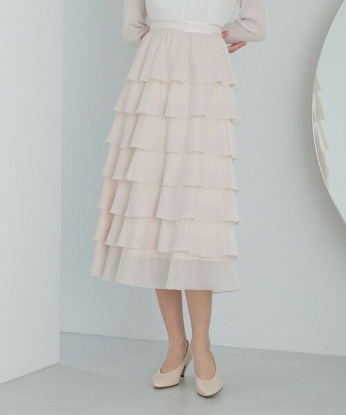 ANAYI / アナイ ロング・マキシ丈スカート | ブライトローンティアード スカート | 詳細1