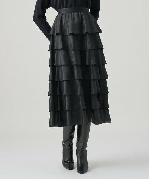 ANAYI / アナイ ロング・マキシ丈スカート | ブライトローンティアード スカート | 詳細9