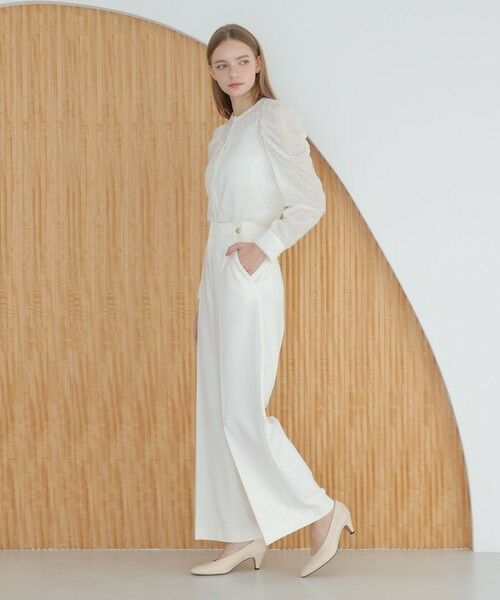 ANAYI / アナイ チノ・ワークパンツ | 裏起毛ツイル両ボタンパンツ | 詳細2