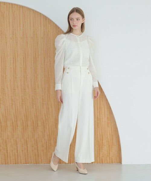 ANAYI / アナイ チノ・ワークパンツ | 裏起毛ツイル両ボタンパンツ | 詳細1