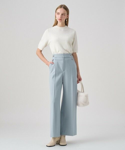 ANAYI / アナイ チノ・ワークパンツ | 裏起毛ツイル両ボタンパンツ | 詳細8