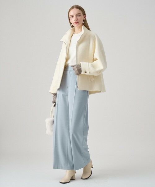 ANAYI / アナイ チノ・ワークパンツ | 裏起毛ツイル両ボタンパンツ | 詳細9