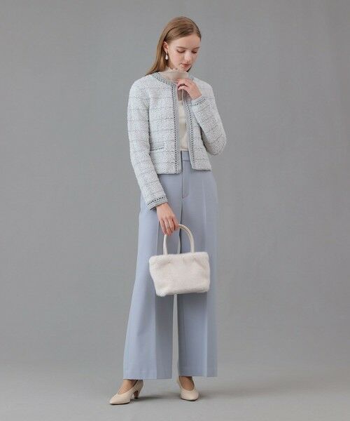 ANAYI / アナイ チノ・ワークパンツ | 裏起毛ツイル両ボタンパンツ | 詳細10